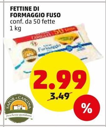 PENNY Fettine di formaggio fuso offerta