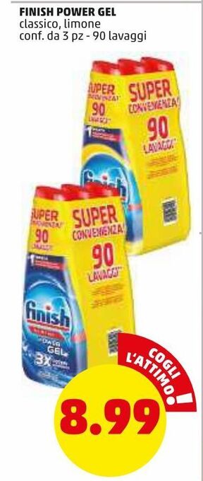 PENNY Finish power gel offerta