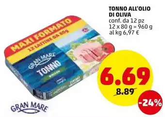 PENNY Tonno all'olio di oliva offerta