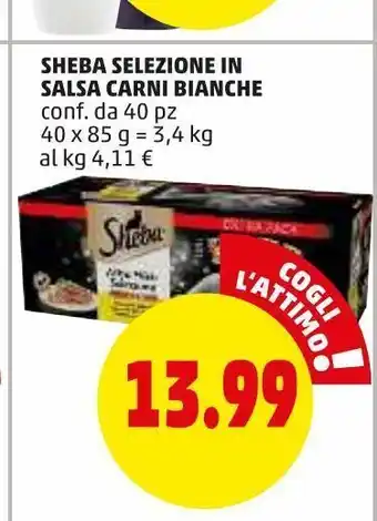 PENNY Sheba selezione in salsa carni bianche offerta