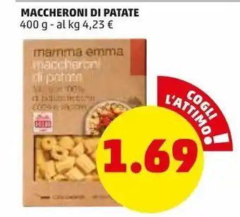 PENNY Maccheroni di patate offerta