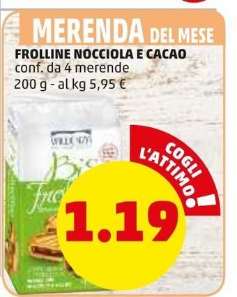 PENNY Frolline nocciola e cacao offerta