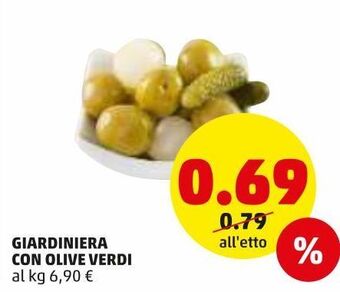PENNY Giardiniera con olive verdi offerta