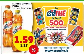 PENNY Estathe' limone, pesca offerta