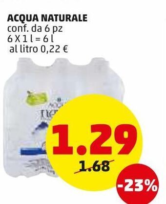 PENNY Acqua naturale offerta