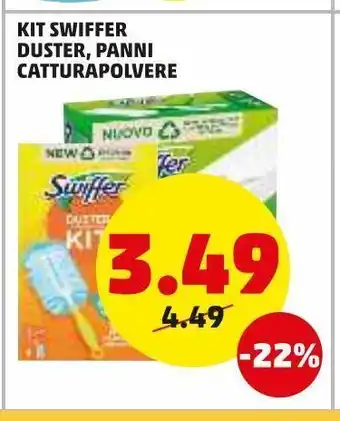 PENNY Kit swiffer duster, panni catturapolvere offerta