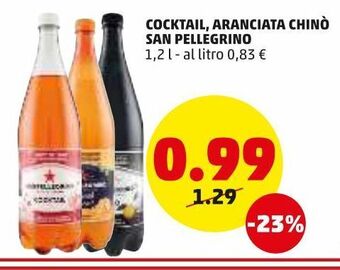 PENNY Cocktail, aranciata chino' san pellegrino offerta