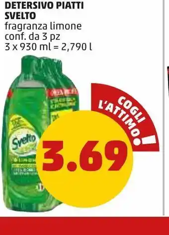 PENNY Detersivo per piatti svelto 3x930ml offerta
