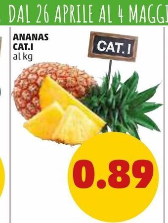 PENNY Ananas cat.i offerta