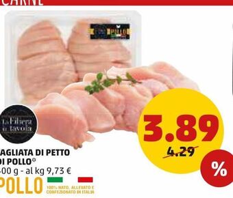 PENNY Tagliata di petto di pollo offerta