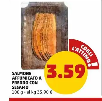 PENNY Salmone affumicato a freddo con sesamo 100g offerta