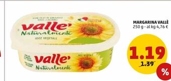 PENNY Margarina valle' 250g offerta