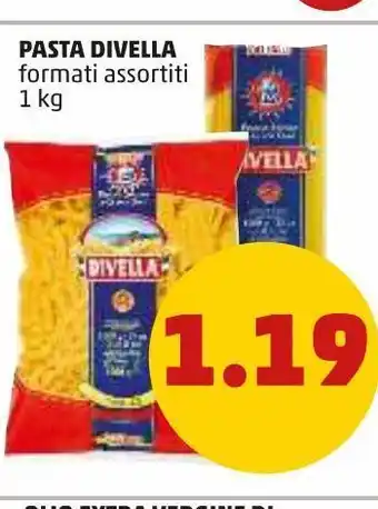 PENNY Pasta formati assortiti 1kg divella offerta