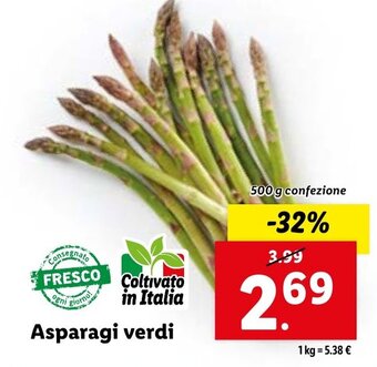 Lidl Asparagi verdi offerta