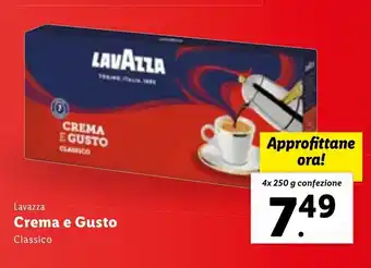 Lidl Lavazza Crema e Gusto 4x250g offerta