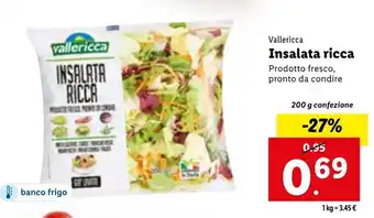 Lidl Vallericca Insalata ricca 200g offerta