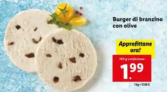 Burger di branzino con olive 180g