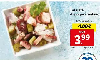 Lidl Insalata di polpo e sedano 250g offerta