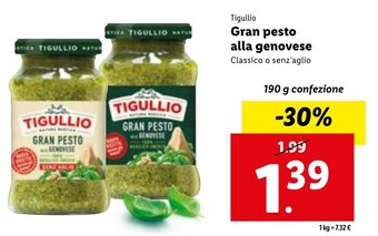 Lidl Tigullio Gran pesto alla genovese 190g offerta