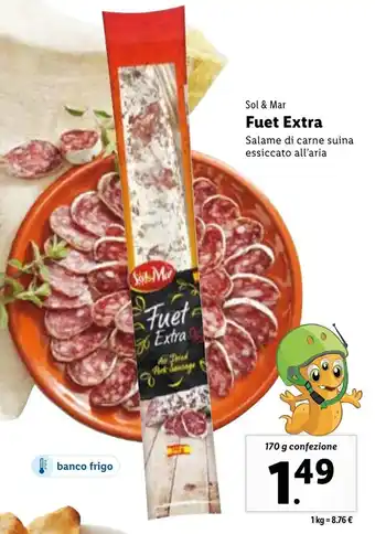 Lidl Sol & Mar Fuet Extra 170g offerta