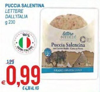 MD Discount Lettere Dall'Italia Puccia Salentina 230 g offerta