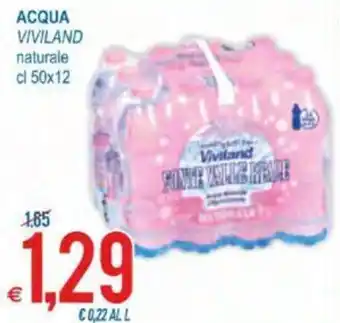 MD Discount Viviland Acqua 50 cl x 12 offerta