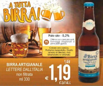 MD Discount Lettere Dall'Italia Birra Artigianale 330 ml offerta