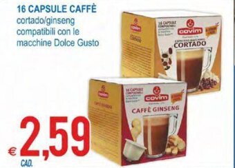 MD Discount Covim 16 Capsule Caffè offerta