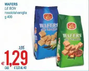 MD Discount Le Bon Wafers 400 g offerta