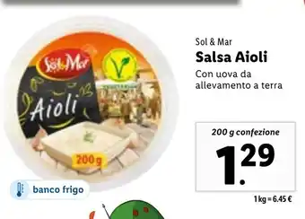 Lidl Sol & Mar Salsa Aioli 200g offerta