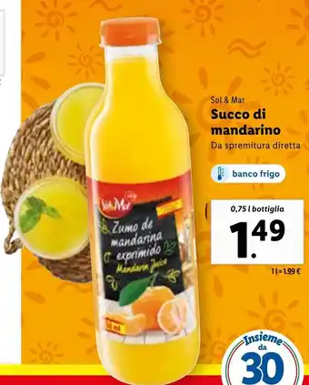 Lidl Sol & Mar Succo di mandarino offerta