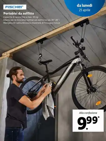 Fischer Portabici da soffitto