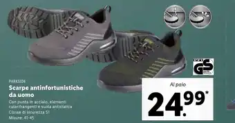 Lidl Parkside Scarpe antinfortunistiche da uomo offerta