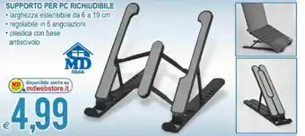 MD Discount Support per Pc Richiudibile 6 a 19 cm offerta