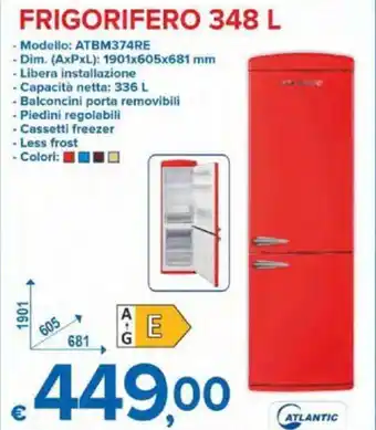 MD Discount Atlantic Frigorifero 348 L offerta