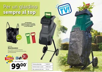 Lidl Parkside Biotrituratore offerta