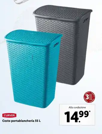 Curver Cesto portabiancheria 55L