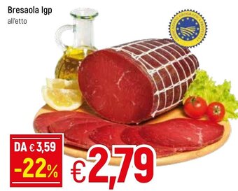 Famila Bresaola IGP All'Etto offerta