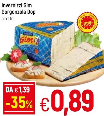 Famila Invernizzi Gim Gorgonzola DOP All'Etto offerta