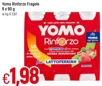 Famila Yomo Rinforzo Fragole 6 x 90 g offerta