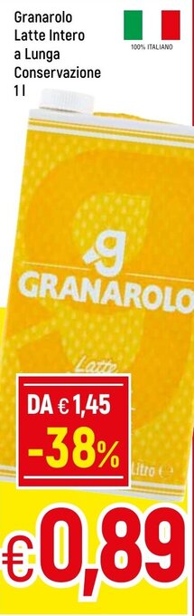 Famila Granarolo Latte Intero a Lunga Conservazione 1 L offerta