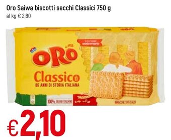 Famila Oro Saiwa Biscotti Secchi Classici 750 g offerta