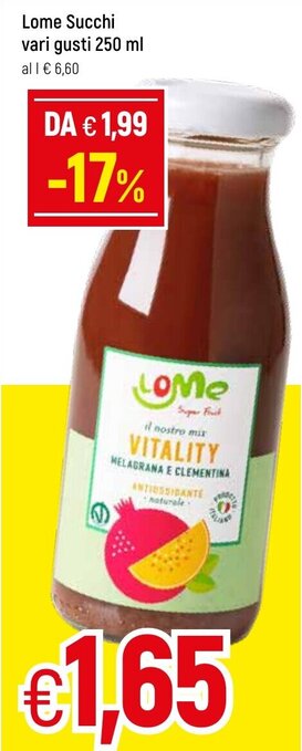 Famila Lome Succhi vari gusti 250ml offerta