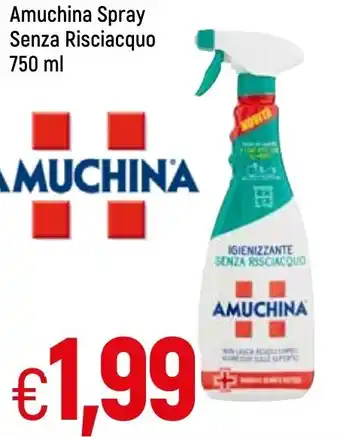 Amuchina Spray Senza Risciacquo 750ml