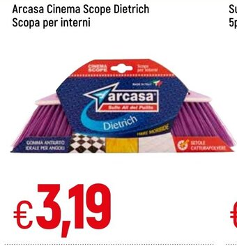 Famila Arcasa Cinema Scope Dietrich Scopa per interni offerta