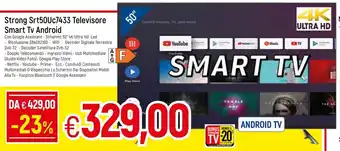 Famila Strong Srt50Uc7433 Televisore Smart Tv Android offerta