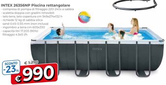 Famila Intex 26356NP Piscina rettangolare offerta