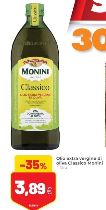 Coop Monini Olio Extra Vergine Di Oliva Classico 1 litro offerta