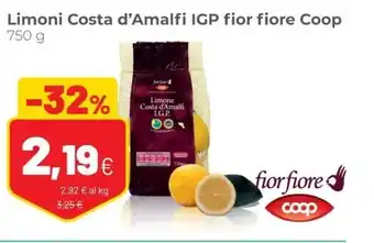 Coop Coop Fior Fiore Limoni Costa d'Amalfi IGP 750 g offerta