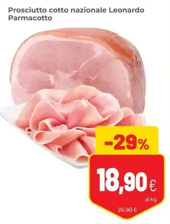 Coop Prosciutto Cotto Nazionale Leonardo Parmacotto offerta